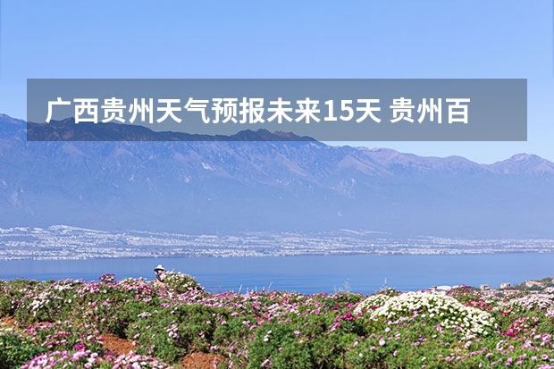 广西贵州天气预报未来15天 贵州百里杜鹃为来15天天气预报
